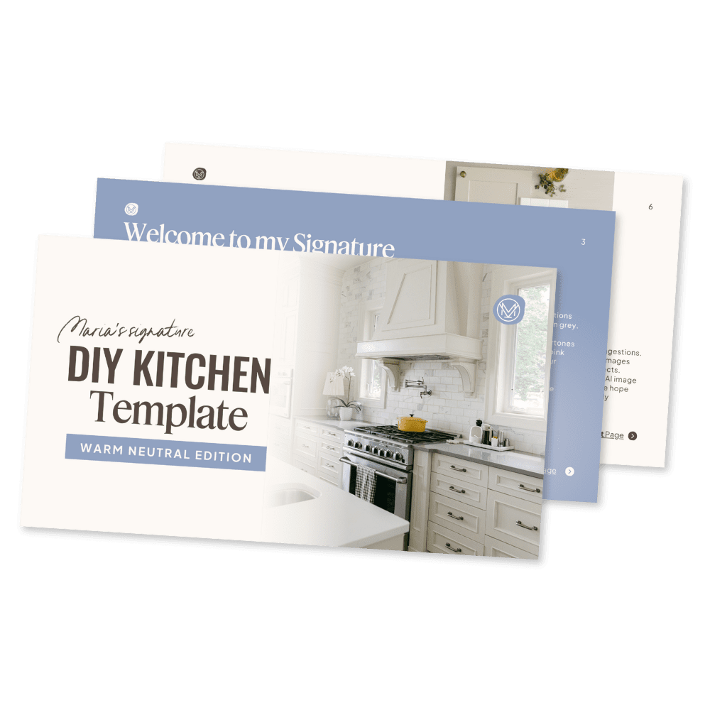 DIY Kitchen Template Travertine