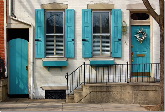 Teal Accents Exterior